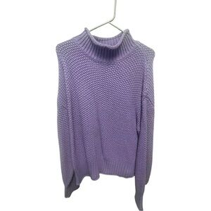 Purple Turtleneck Sweater